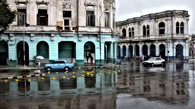Rainy day in Cuba in September