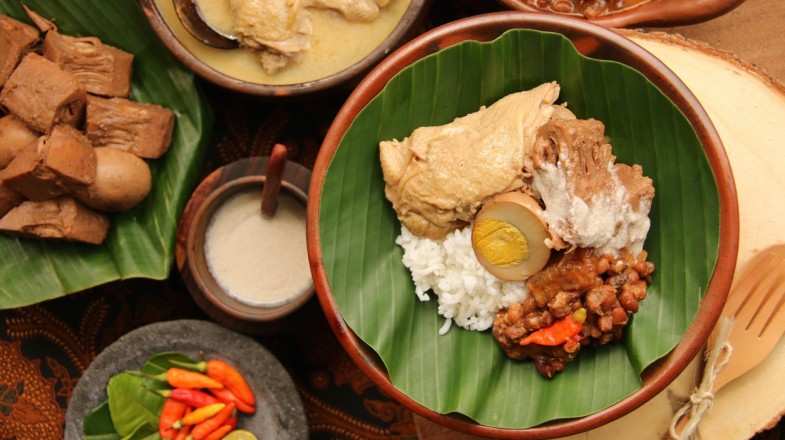 Gudeg is an Indonesia food typically found in Central Java