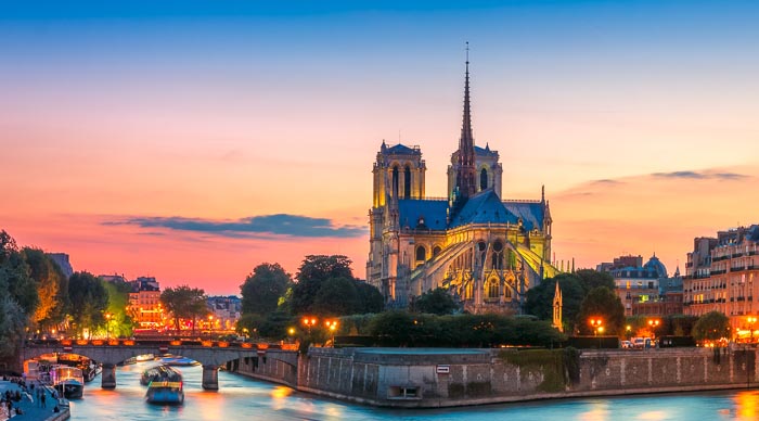 The Cathedral of Notre Dame in Paris