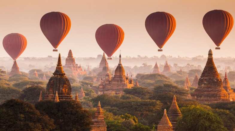 Get a bird's eye view of the country if you're spending 10 days in Myanmar.