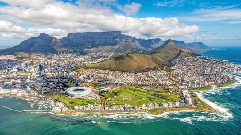 Cape Town, a singularly beautiful city crowned by the magnificent Table Mountain National Park.