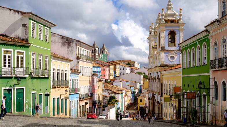 Historic Centre of Salvador de Bahia, Brazil in August