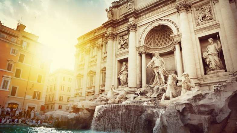Visit Trevi Fountain in Italy in October.