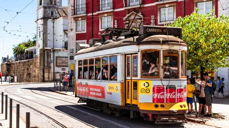 Lisbon historical tram