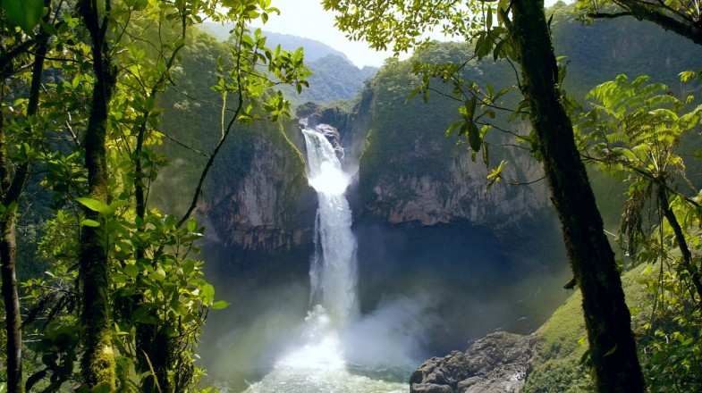The majestic San Rafael Falls is the largest waterfall in Ecuador.