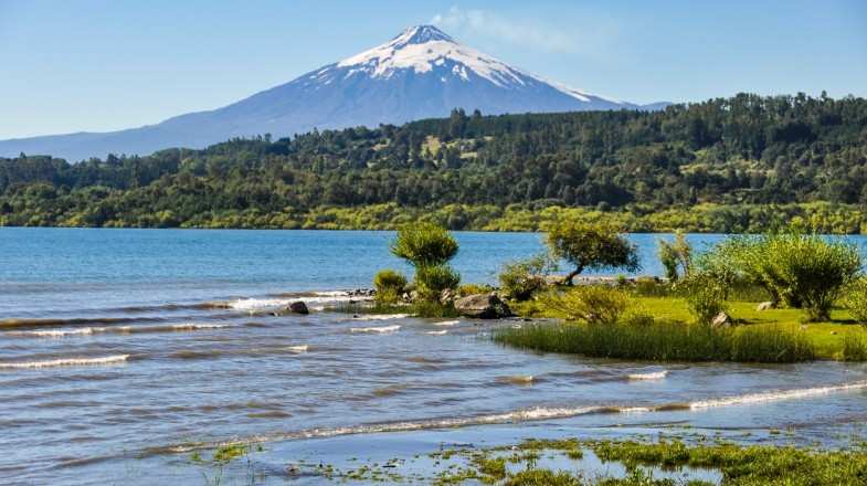 The Villarrica Volcano, at 2,847m is both one of Chile’s most popular volcanoes and one of its most active.