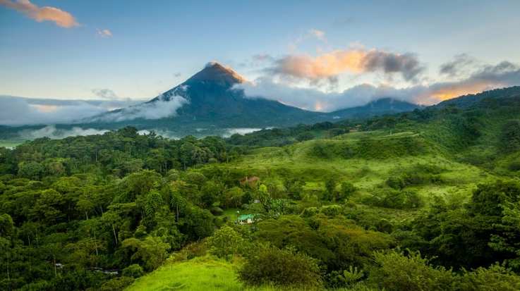 Scenic view of Arenal Volcano, Costa Rica