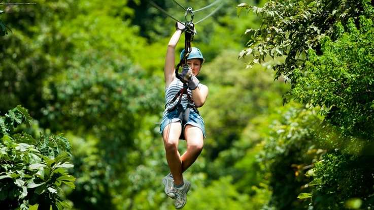 Ziplining is among the numerous activities you will find for an adventure in Costa Rica