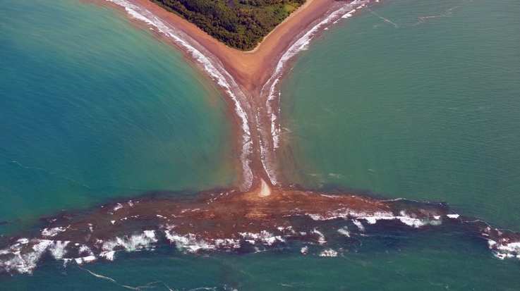 Marino Ballena National Park is located in the Pacific Coast of Costa Rica.