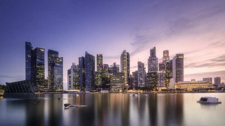 Singapore cityscape view