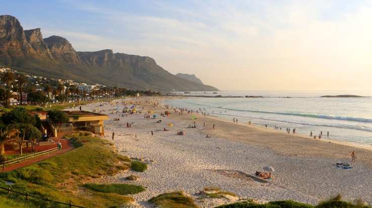 Head to Camps Bay and relax in South Africa in February.