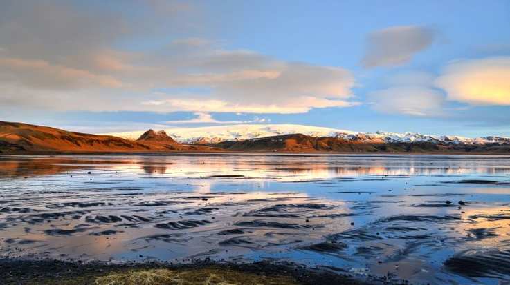 The Myrdalsjokull is the fourth largest glacier in Iceland