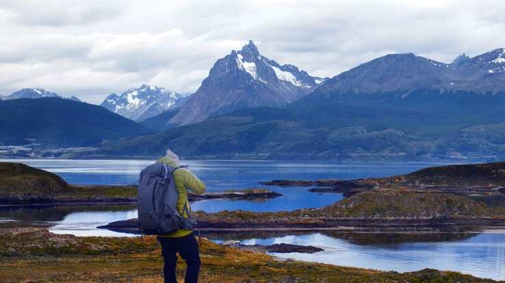 A hiker in Tierra del Fuego, things to do in Ushuaia.