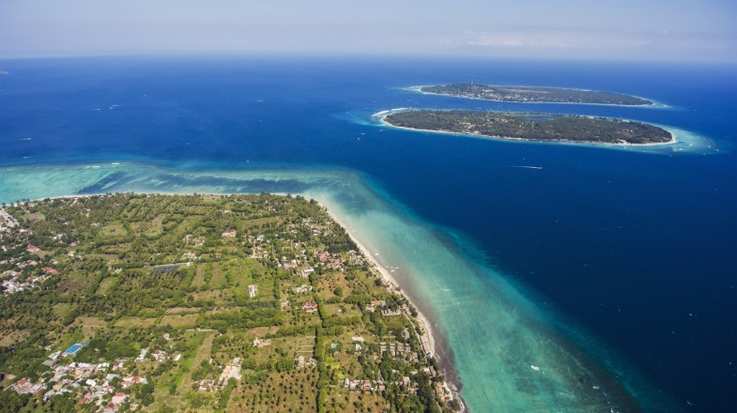 Gili Island is made up of three, almost identical islands.