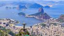 Rio de Janeiro with its blue sea, small islands and the coastline, best time to visit Brazil.