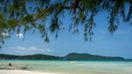Koh Rong Beach enjoys the pleasant weather in Cambodia in March.