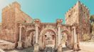 Visit the Emperor Hadrian's gate when you travel from Istanbul to Ephesus.