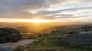 Sunset view from Peak District National Park.