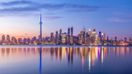 The Toronto skyline witnessed under purple lights while spending 10 days in Canada.