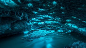 Exploring Vatnajokull Ice Caves