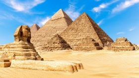 Explore the Pyramids of Giza in Cairo