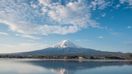 A view of Mount Fuji in Japan in June.