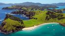Visit Bay of Islands in New Zealand in February.