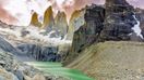 The three rock towers that gives the trek its name is the highlight of the Torres del Paine W trek.