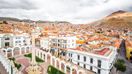 A panoramic view of the square of Potosi in winter in Bolivia.