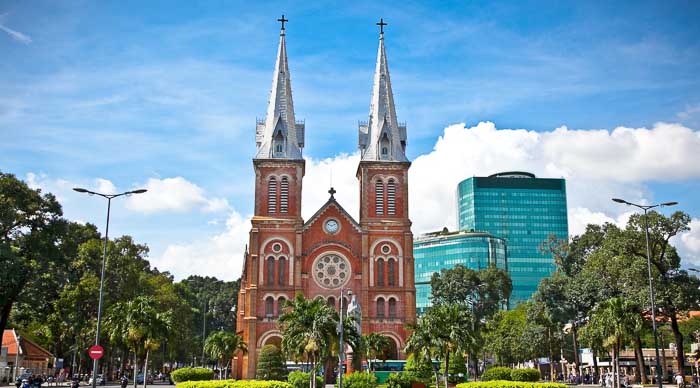 The Notre Dame Cathedral in Ho Chi Minh City