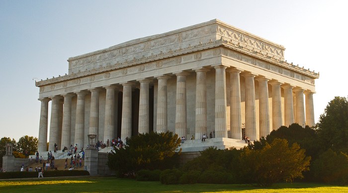 The Lincoln Memorial in Washington DC, USA.