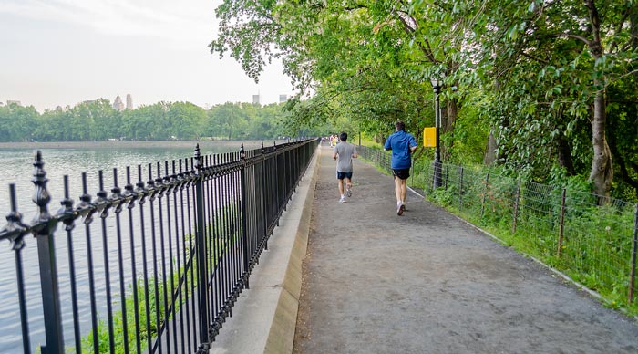 Jogging in Central Park