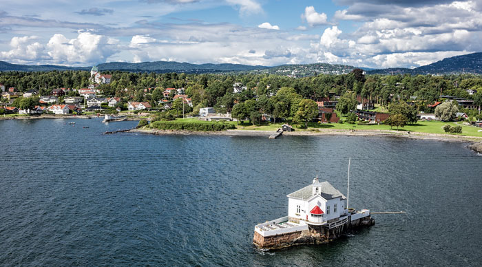 Lighthouse in the Oslo Fjord