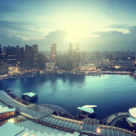 Singapore city skyline