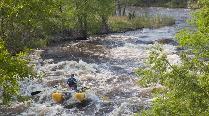 Rafting on Fort Collins River Colorado