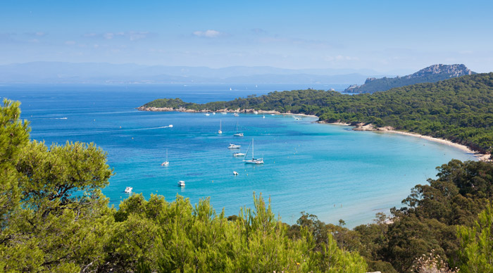 Panoramic view of Porquerolles