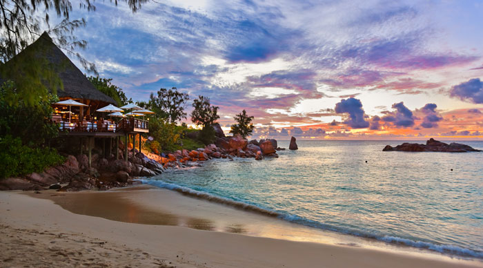 Seychelles tropical beach