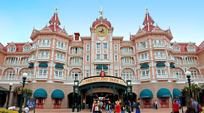 A view of Disneyland Park in France