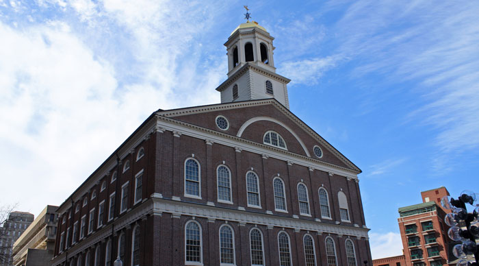 Building of Faneuil Hall, Boston