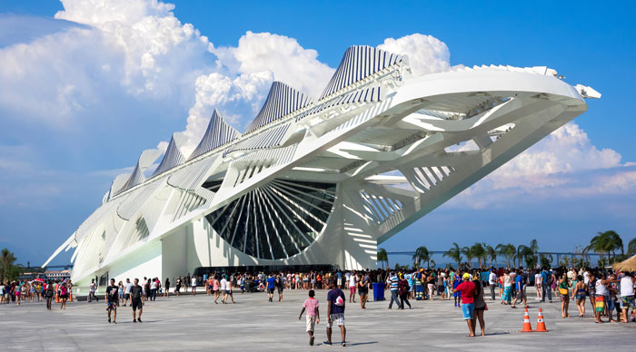 A view of Museum of Tomorrow in Brazil