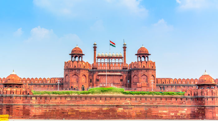 A view of Red Fort, Delhi