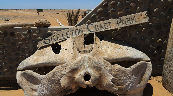 Ugabmund gate at Skeleton Coast National Park Namibia
