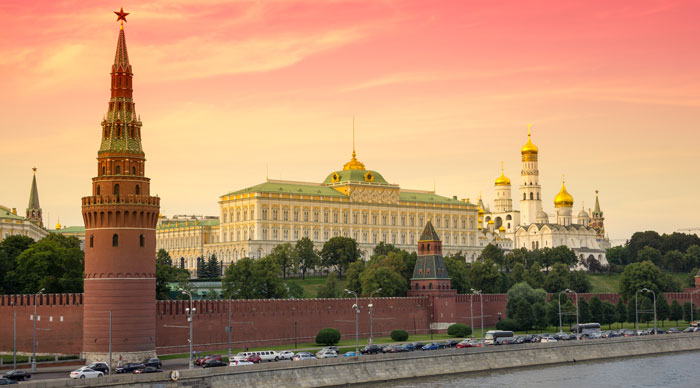 Panorama view of Moscow Kremlin 