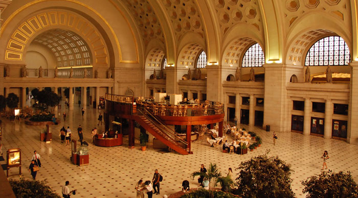 A view of the Union station in Washington Dc