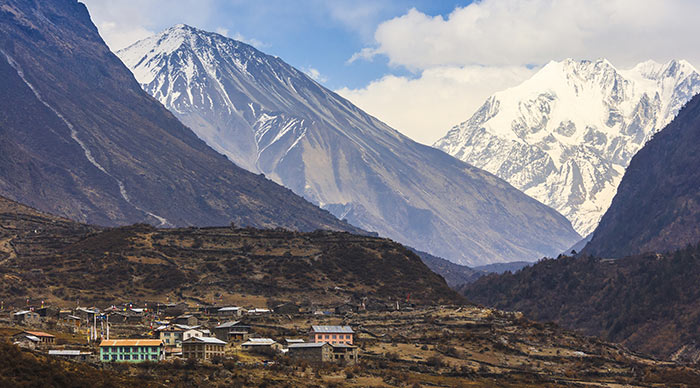 A picturesque view of Langtang valley in Nepal