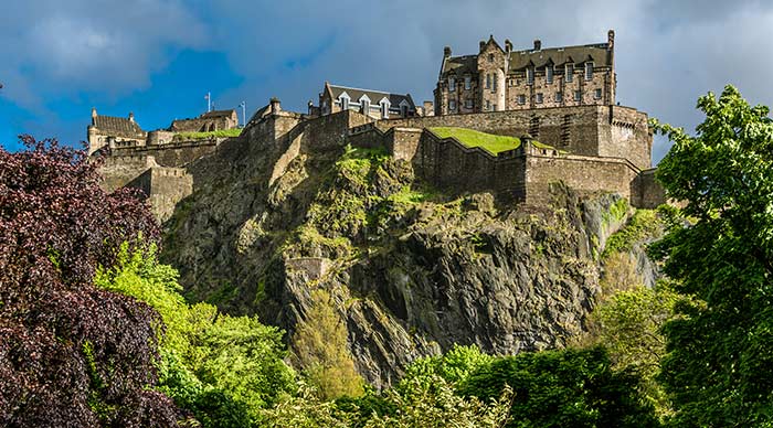 Edinburgh Castle a historic fortress in the city of Edinburgh Scotland