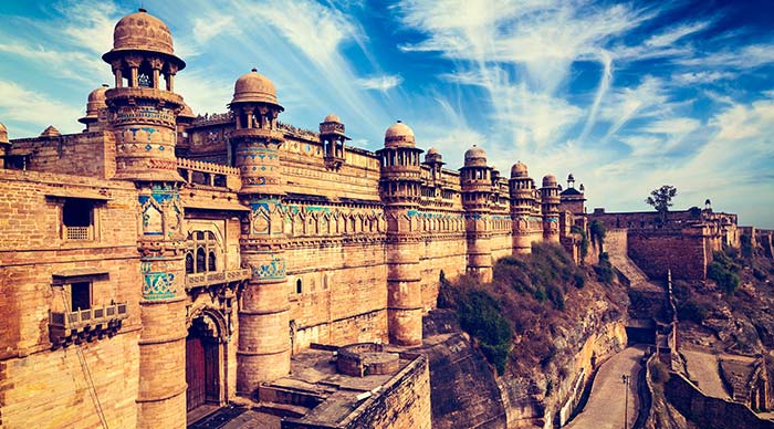 Famous Gwalior fort in Gwalior MadhyaPradesh India
