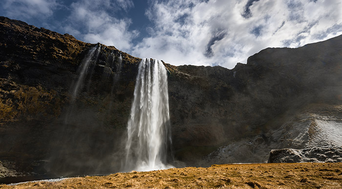 Breathtaking view of Selfoss waterfall