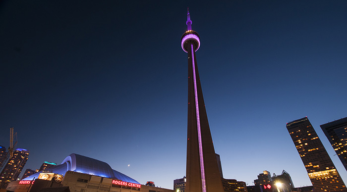 CN Tower in Toronto famous for edge walking activities