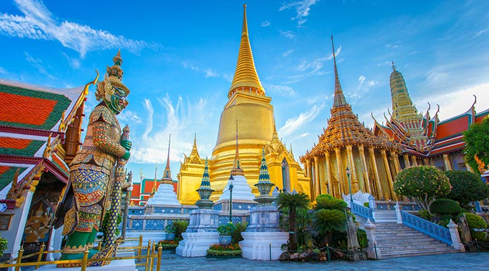 Wat Phra Kaew Temple of the Emerald Buddha Bangkok Thailand